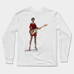 Girl playing the bass Long Sleeve T-Shirt